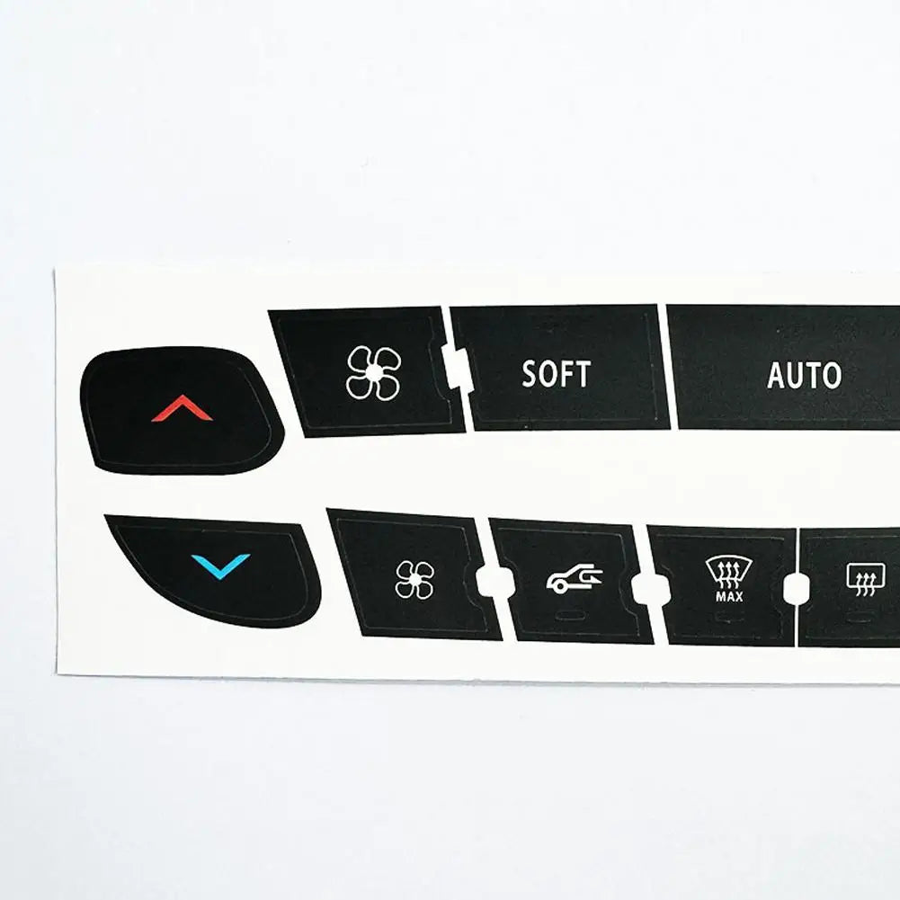 Air Conditioning Control Panel Button Repair Sticker For Renault Megane/ Master/ Scenic Radio Audio Button Repair Decals Sticker