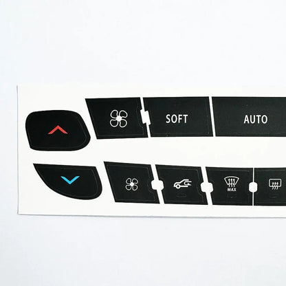 Air Conditioning Control Panel Button Repair Sticker For Renault Megane/ Master/ Scenic Radio Audio Button Repair Decals Sticker
