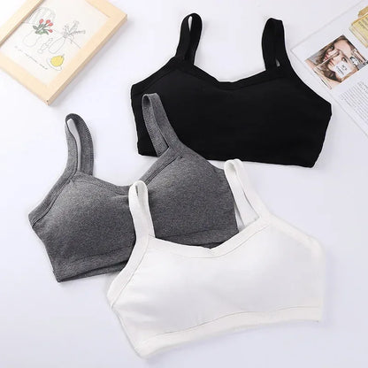 Seamless Push Up Bra for Women - Cotton Sports Bralette with Removable Pads, Wire-Free Comfort for Yoga & Daily Wear