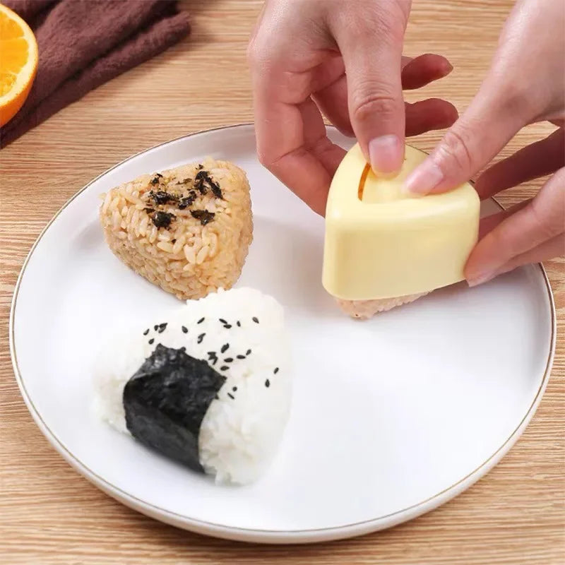 Triangles Sushi Mold Onion Rice Ball Food Press Japanese Bento Kitchen Gadget Set Onigiri Maker Frame Kit Tools Gadgets Dining