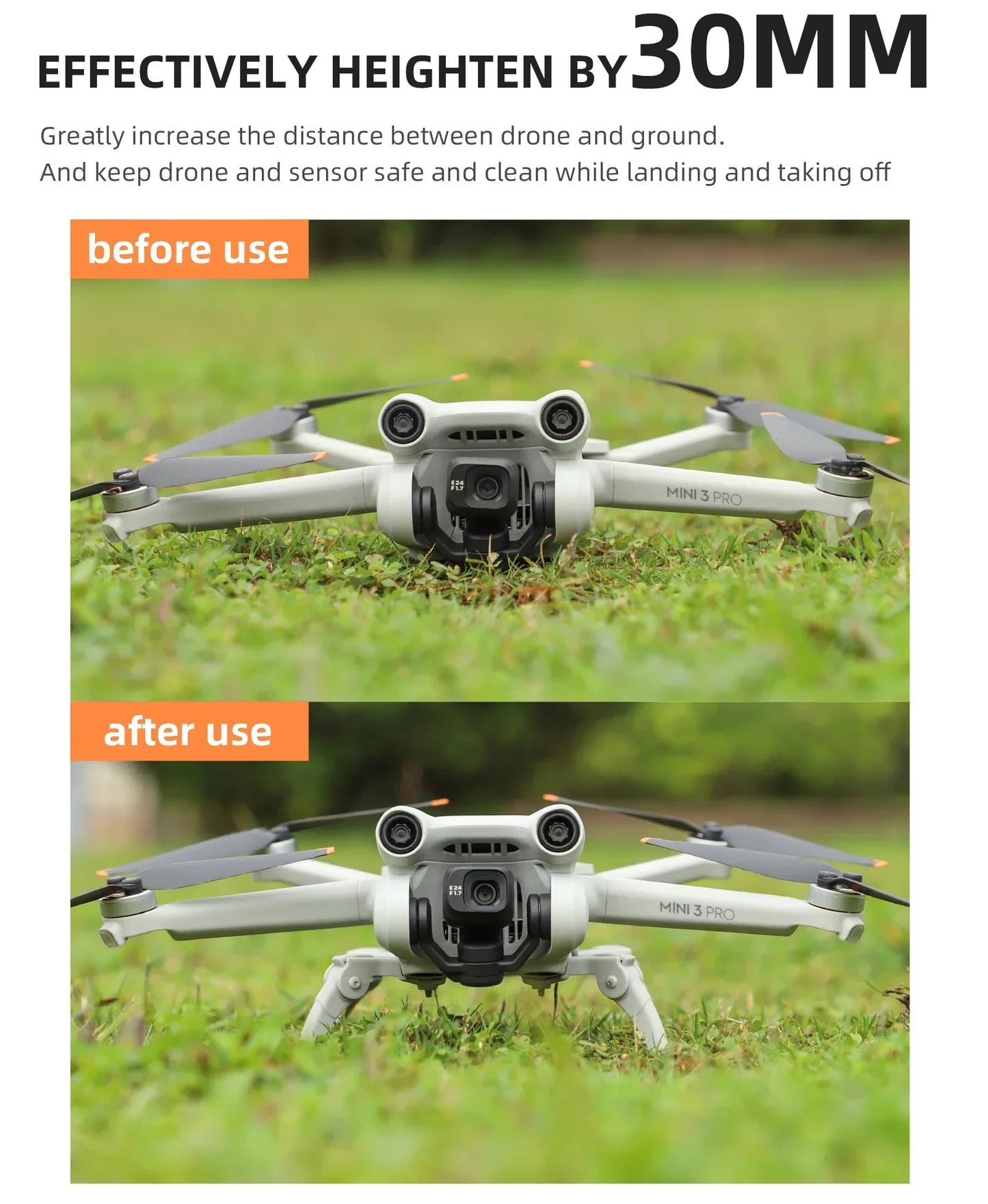 Foldable Spider Landing Gear For DJI Mini 3 Pro Drone Extension Protector Increased Height for DJI Mini 3 Pro Drone Accessories