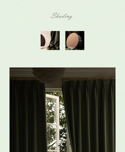 Modern Simple Balcony Drapes Light Luxury Bedroom Thick Blackout Curtain Large Area Bay Window Curtains Home Living Room Drape