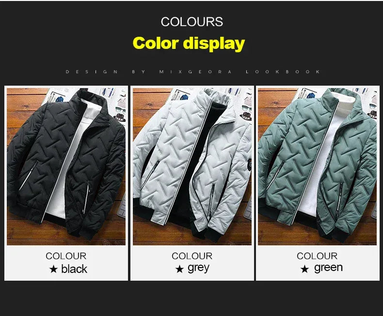Men Bomber Jacket Casual Autumn Winter Jacket Thicken Men Fashion Clothing 2022 Streetwear Cotton Padded Jacket Slim Fit Coat