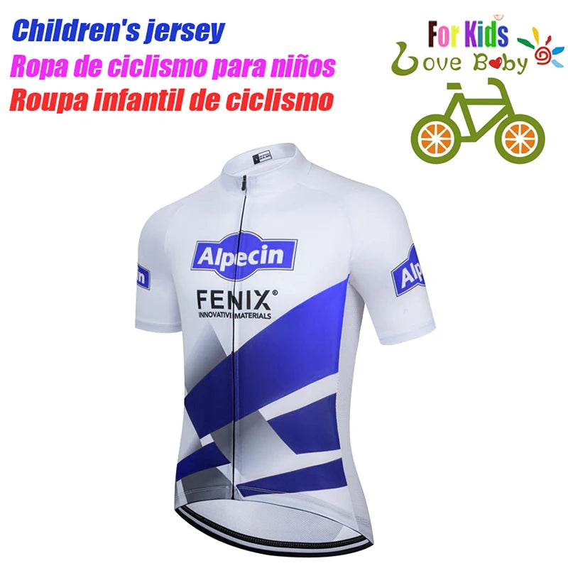 UAE 2022 New Kids Cycling Jerseys Set Summer Breathable Child Bike Cycling Clothes Boy Sport Bicycle Jersey Cycling Clothing
