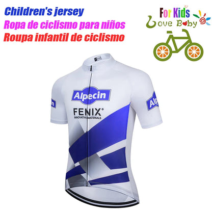 UAE 2022 New Kids Cycling Jerseys Set Summer Breathable Child Bike Cycling Clothes Boy Sport Bicycle Jersey Cycling Clothing