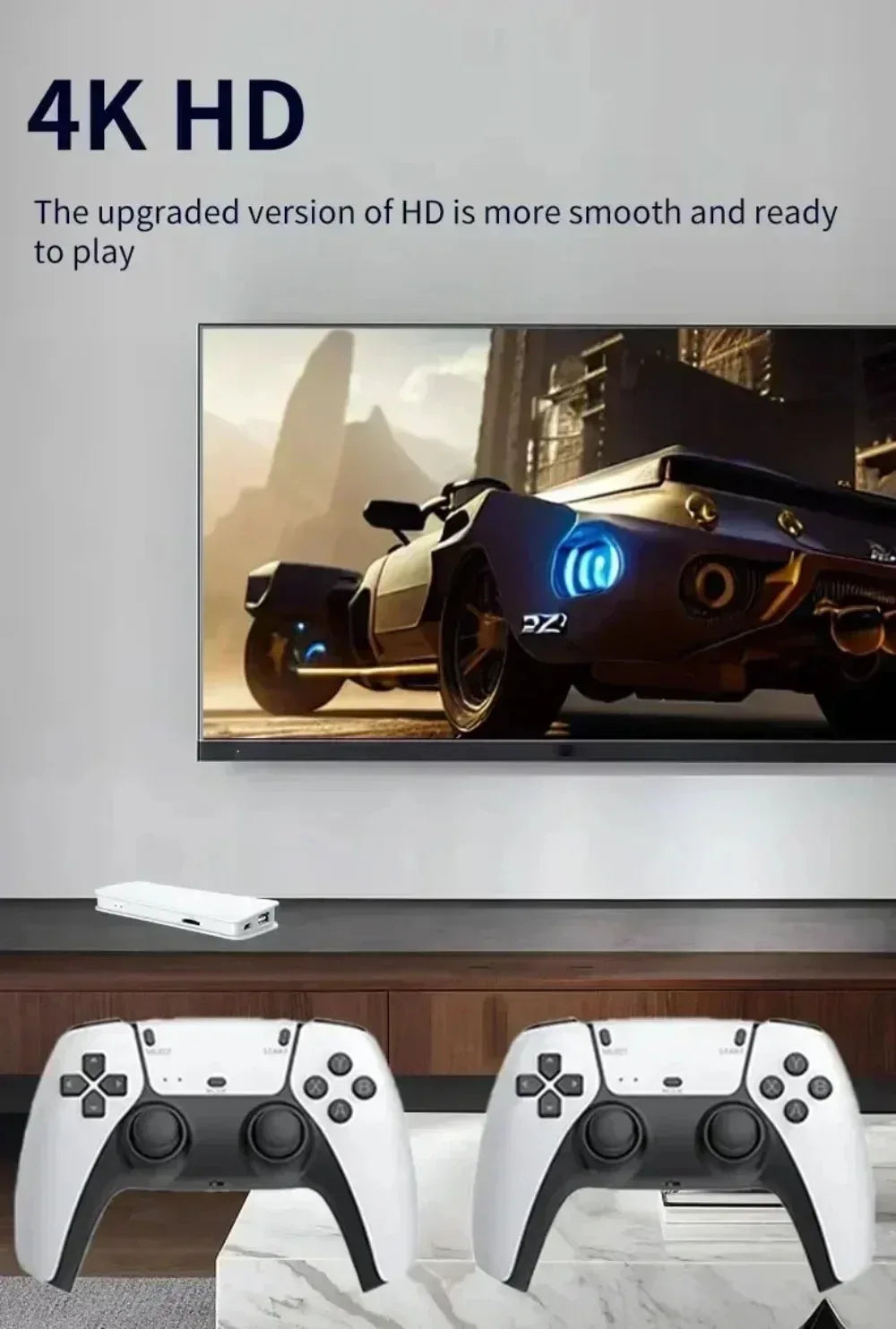 M15 Game Stick Mini TV Handheld Game Console 20000+Retro Game Wireless Gamepads Video Game 64G HD Output Two-player for PS1 Etc