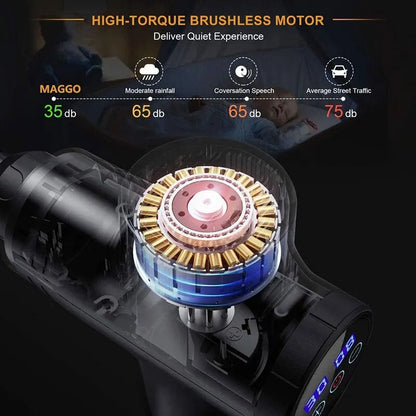 Deep Tissue Massage Gun Portable Facial Muscle Massager Massage Pistool For Back Neck Body Muscle Fitness Tool