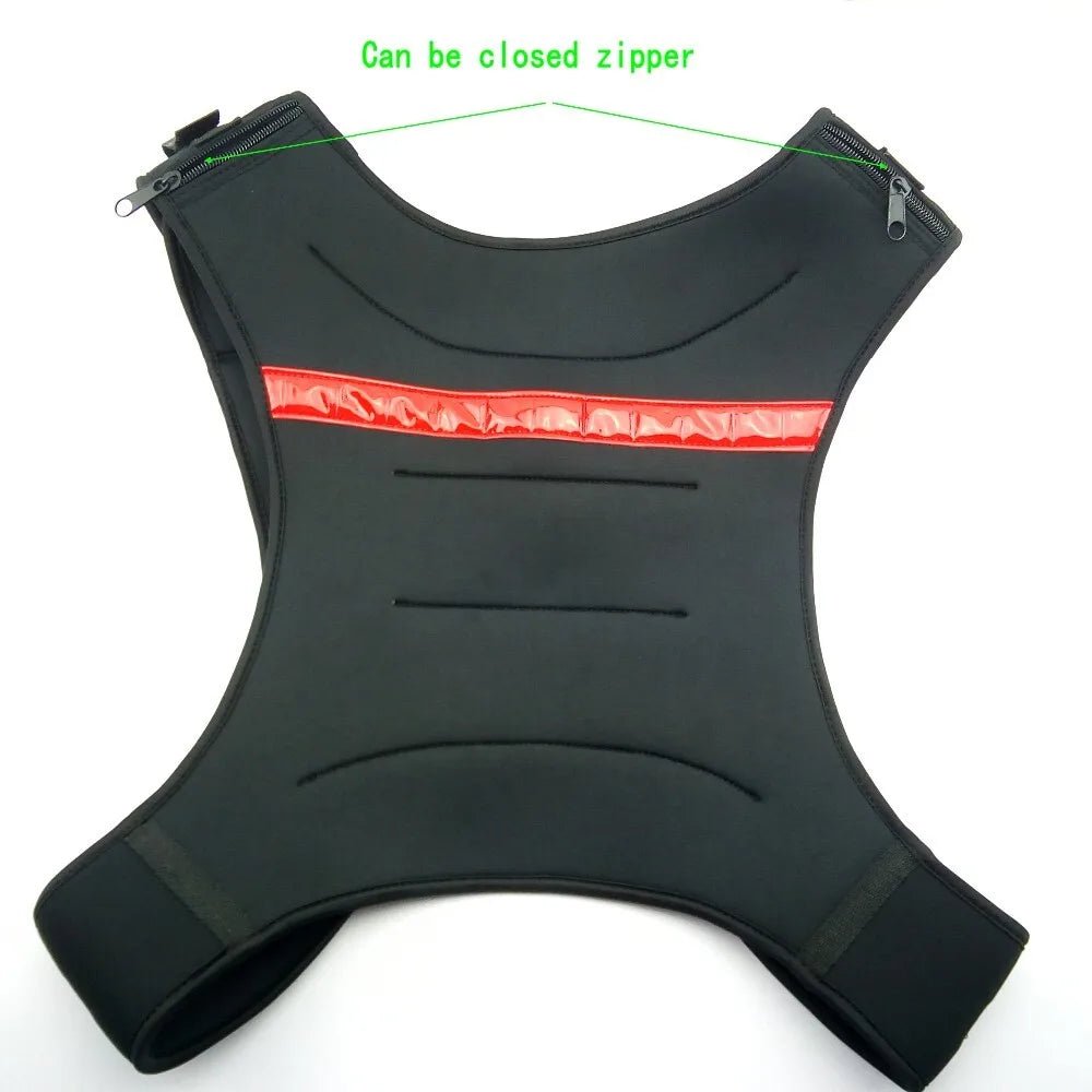 Weight Jacket Weighted Vest Exercise Boxing Sanda Training Waistcoat outdoor fitness equipment power sport entertainment black