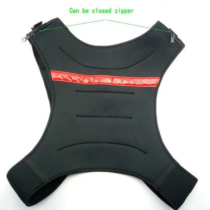 Weight Jacket Weighted Vest Exercise Boxing Sanda Training Waistcoat outdoor fitness equipment power sport entertainment black