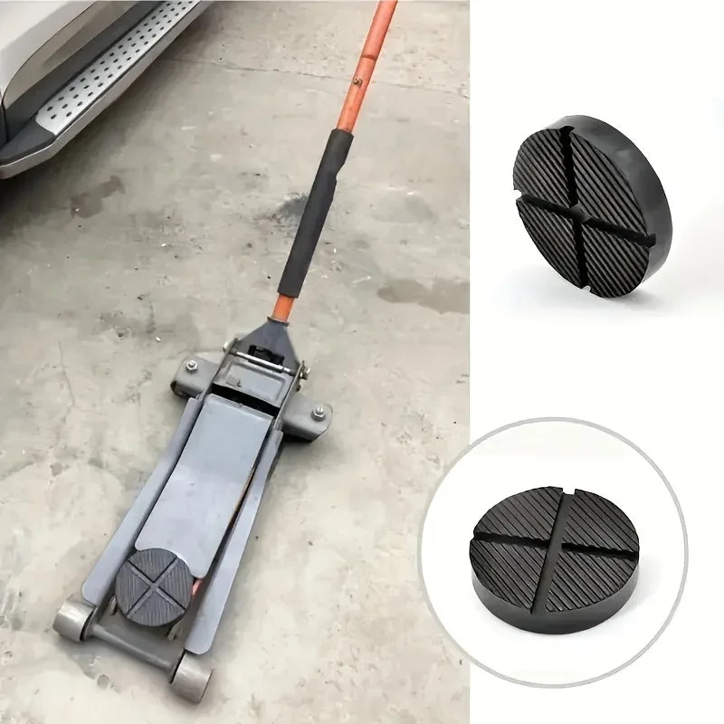 Universal Rubber Jack Pad Support Pinch Weld Slotted Floor Frame Rail Adapter Car Removal Repair Tool Rubber Block Floor Jack