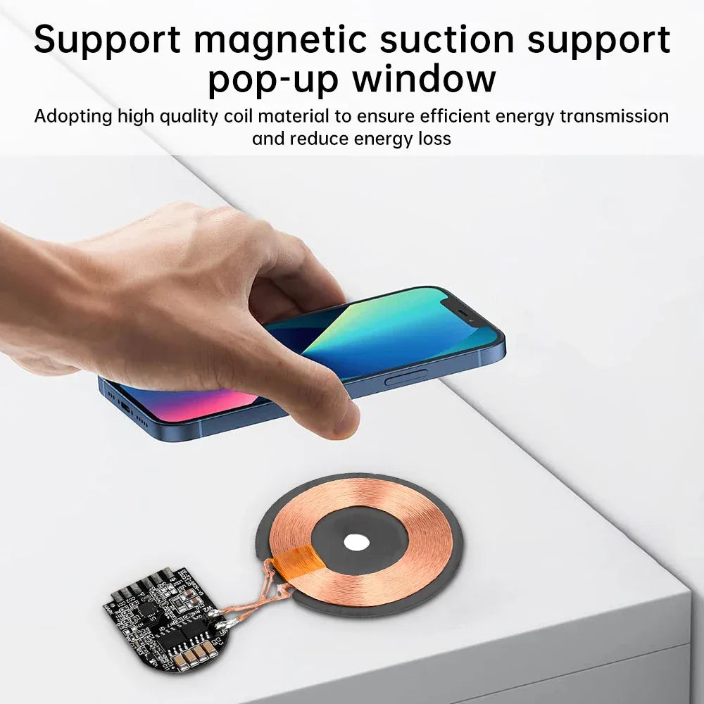 Transmitter Module Coil Circuit Board 5V 9V 5/10/15W Qi Fast Charging Wireless Charger PCBA DIY Standard Accessories