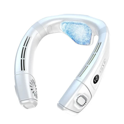 2026 New Upgrade Neck Air Conditioner Portable, 360° Up-down Airflow Neck Fans, 2 In1 Neck Fan With Cooling Plate, 6000mAh