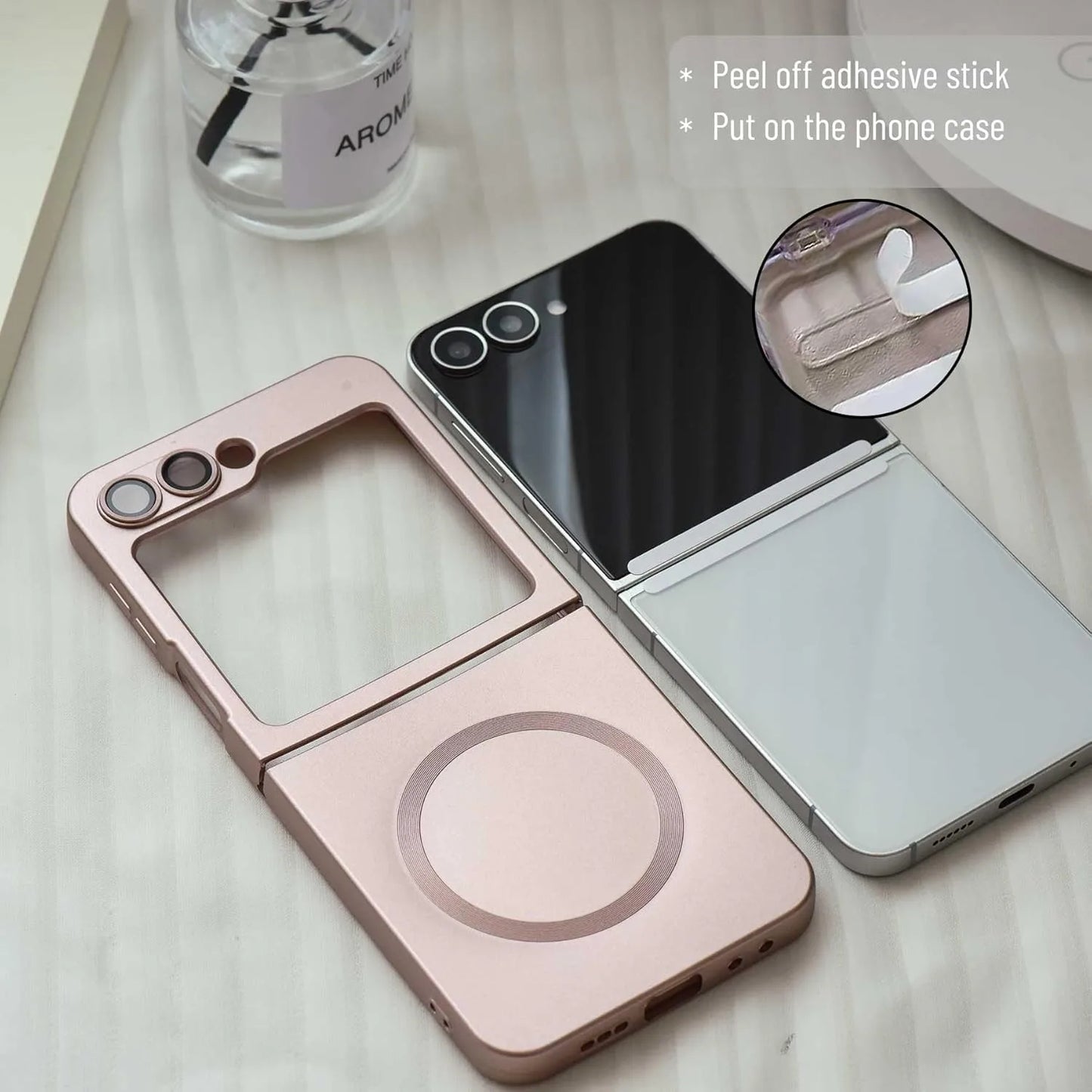 Luxury Gradient Case for Samsung Galaxy Z Flip 8 7 6 5 4 3 Soft Silicone Magnetic Charging Cover for Samsung ZFlip 6 7 8