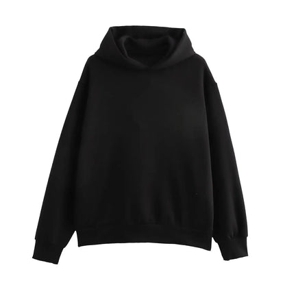 2024 Autumn/Winter new TRAF women's multi-color selection classic simple all-in-one hooded loose long-sleeved hoodie sweatpants