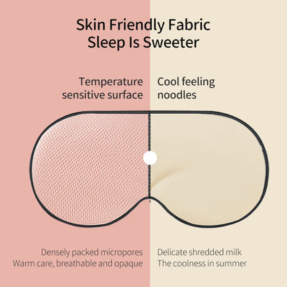Jordan&Judy Sleeping Eyes Mask Warm and Cool Double-sided Available with Adjustable Strap Blocks Light Reduces Puffy Eyes Gifts