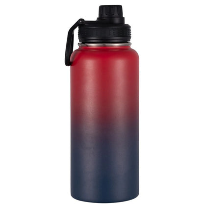 1 40oz Sports Portable Water Bottle, Suitable for Outdoor Camping and Other Sports, Cold-Keeping Bottle, Space Bottle, 1200ml Wide-Mouth Bottle, with Three-Finger Lid, Cycling Water Bottle