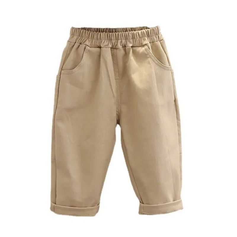 New Spring Autumn Baby Girls Clothes Children Boys Fashion Solid Pants Toddler Casual Costume Infant Trousers Kids Sportswear
