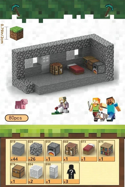 Creative Magnetic Building Block Bricks My Famous Scene World Architectural Set DIY Model Kids Toy Christmas Gifts for Boy Girls