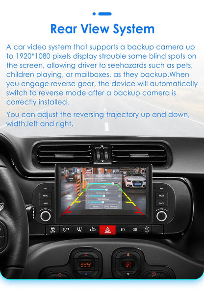 Hizpo 2Din 7inch Android14 Car Radio for Fiat Panda 2013 - 2020 GPS Navigation 4G BT Carplay RDS DSP SWC UI7862 Multimedia