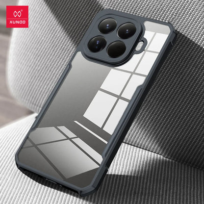 Xundd Phone Case For Xiaomi 15T Pro/15T Airbag Shockproof Back Transparent Cover with Camera Protection,Acrylic+TPU Hybrid Shell