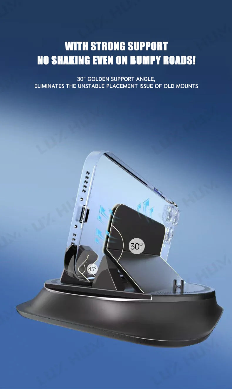 360 Rotating Car Phone Holder Dashboard Non-slip Desktop Phone Mount Stand Smartphone Universal GPS Navigation Bracket Support