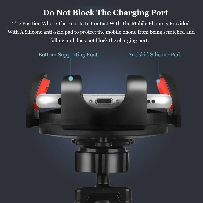 Universal Sucker Car Phone Holder 360° Rotation Windshield & Dashboard Mount Mobile Cell Support Bracket for Smartphones