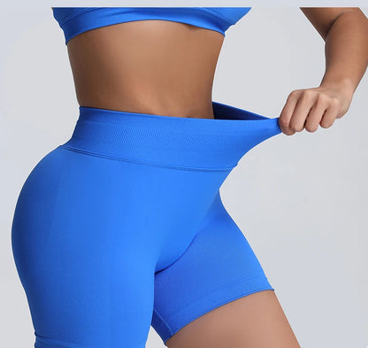 Impact Shorts Women High Waist Hip Lifting Yoga Short Fitness Seamless Elastic Workout Wear Woman Yoga Shorts Gym Female