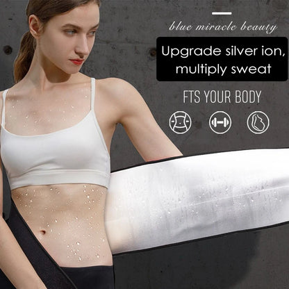 Waist Trainer Slimming Belt Men Gym Fitness Cincher Belly Control Corset Sweat Fat Burning Women Body Shaper Weight Loss