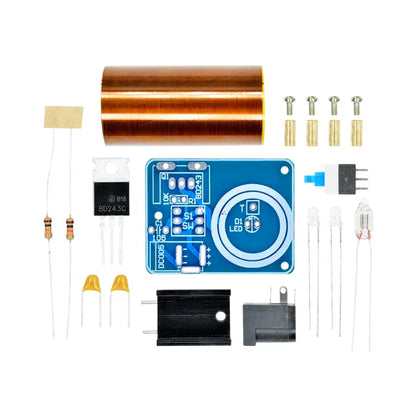 BD243 Mini Tesla Coil Kit Magic Props DIY Parts Empty Lights Technology Diy Electronics BD243C DIY Mini Tesla Coil Module