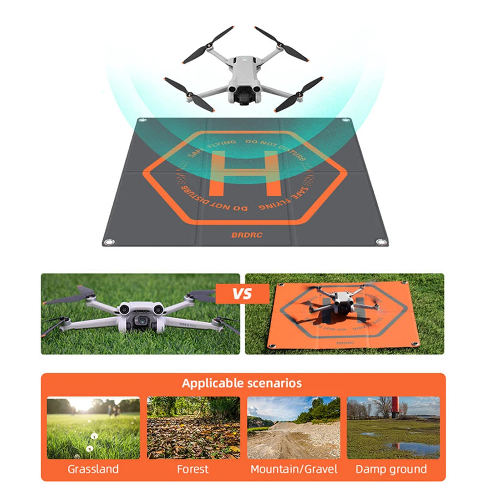 BRDRC Foldable Landing Pads for DJI Mavic 4 Pro/Air 3S/Neo 2/Mini 5 Pro/4 Pro/Mini 3/Mini 4K/2 Drone Mat Quadcopters Accessories