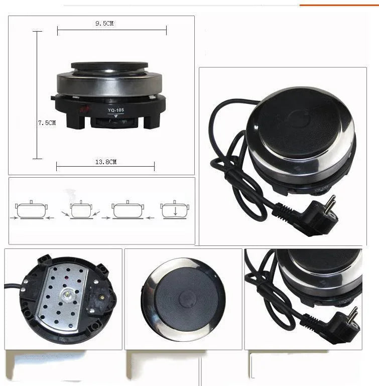 Electric Coffee Pot 1PC Coffee Maker Quick Convenient Electric Oven Coffee Maker Home Office Stainless Steel