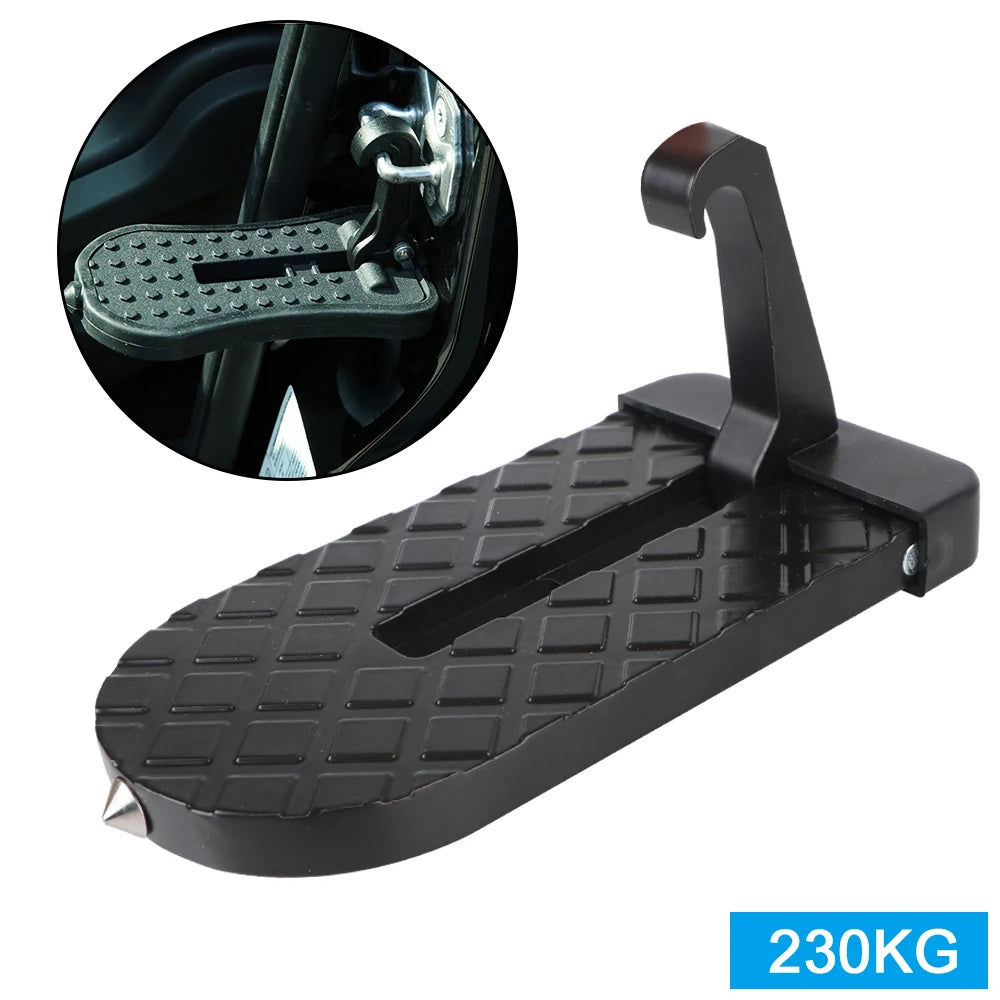 Universal Foldable Car Door Step Pedals 230kg Loading Holder Auxiliary Foot Pegs Doorstep Anti-skid As A Auto Safety Hammer