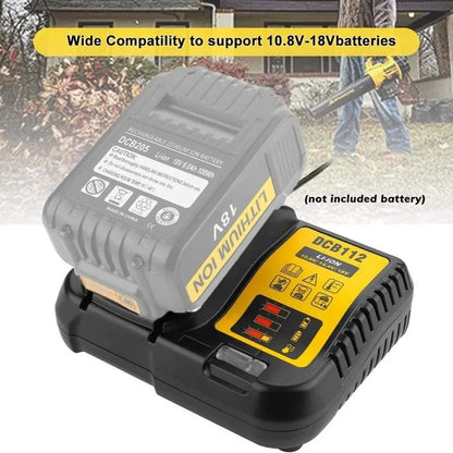 NEW Upgraded DCB112 Battery Charger For Dewalt 10.8V 12V 14.4V 18V 20V DCB206 DCB205 DCB204 DCB203 DCB120,DCB107 DCB115 DCB105