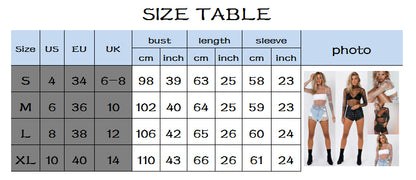 Summer Sexy Lace Mesh Sheer T Shirt Women Transparent Tops Turtleneck See Through Cover Up  Long Sleeve Shine Rhinestone Crops