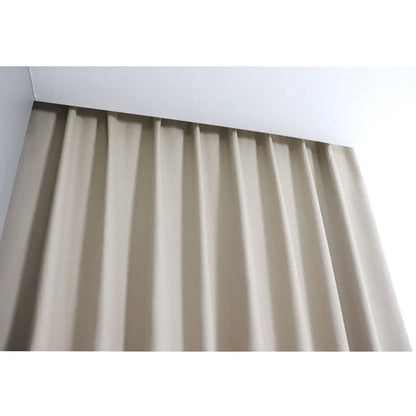 1Pcs Full Blackout Partition Blackout Curtain High Shading Protection Polyester Fabric Window Door Curtain Beige