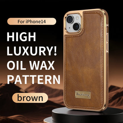 Business Retro Leather Back Case For iPhone 17 Pro Max / 17 Air For Magsafe Magnetic Magnets Shell
