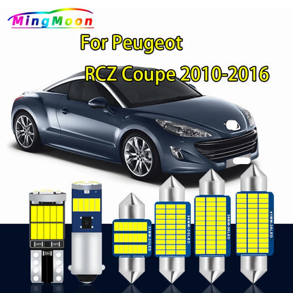 17Pcs Canbus For Peugeot RCZ Coupe 2010 2011 2012 2013 2014 2015 2016 Vehicle Bulb LED Interior Light Kit Car Lamp No Error