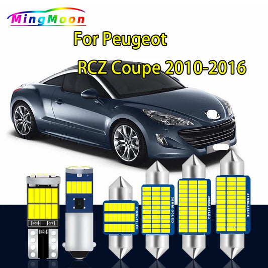 17Pcs Canbus For Peugeot RCZ Coupe 2010 2011 2012 2013 2014 2015 2016 Vehicle Bulb LED Interior Light Kit Car Lamp No Error by PDG ibma