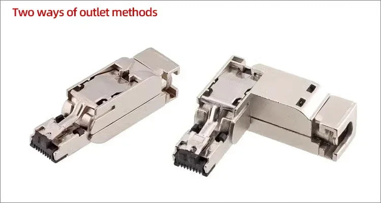 Straight RJ45 Data Fast connect Plug 4pin 8pin Industrial Metal Straight Ethernet RJ45 Connector CAT5E CAT6A Profinet RJ45 Plug
