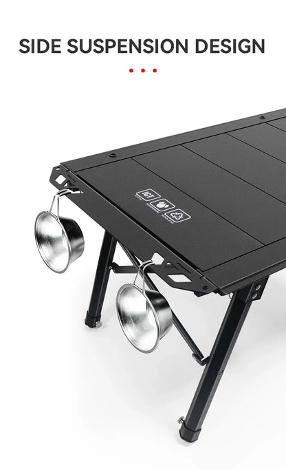 WESTTUNE Outdoor IGT Table IGT 5 Unit Aluminum Alloy Camping Table Portable Folding Desk for Picnic RV Trip Patio Backyard BBQ