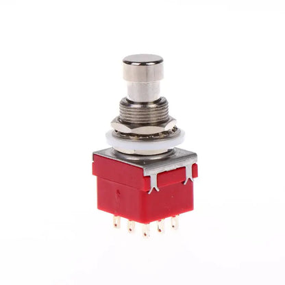 Stomp Foot Box Guitar Effects Pedal Switch, 1/3Pcs 9 Pin 3PDT Latching Switch Direct Conversion Button, True Bypass