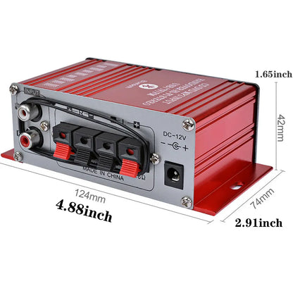 Mini HIFI Stereo Digital Amplifier Channel 2.0 Bluetooth 5.0 FM USB Home Theater Sound System G8  Power Amp Remote Control