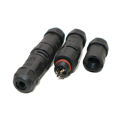 M12 Welded Connector Outdoor 2 3 4 5 6 7 8 Pin IP68 Waterproof Assembled Connector Joint Aviation Docking Male Female Plug