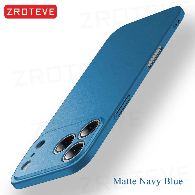 For iPhone 17 Air 17e 16 16e 15 14 13 12 Pro Max ZROTEVE Slim Matte Hard PC Cover For iPhone17 iPhone16 Plus Phone Case