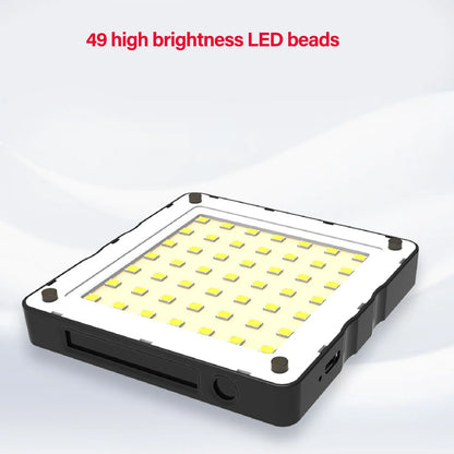 Portable Fill Light Sensitive  Color Temperature High Brightness Touch Control LED Video Light Panel for Photography