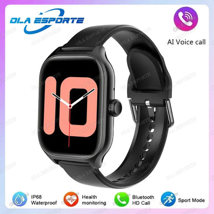 2.01'' Sports SmartWatch Fitness Clock Health Monitor Waterproof Smartwatch Wireless Call Watches For Men Women IOS Andriod 2025
