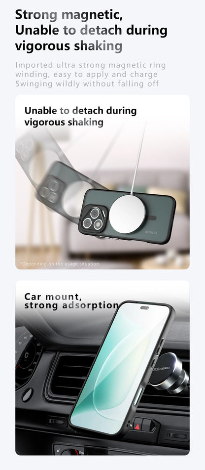 For Magsafe Magnetic Wireless Charging Case For Honor 400 Lite Honor400Lite Shockproof Matte Back Cover Coque