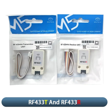M5Stack RF433R/T Wireless RF Transmitter & Receiver Working Frequency 433.92MHz for IoT RF Remote Control Automation Application