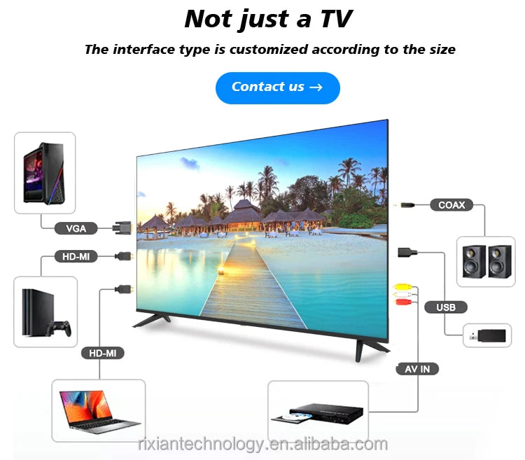 Factory Cheap 65 75 85 Inch Waterproof Television 4K Android UHD Smart Tv 2k Home Television