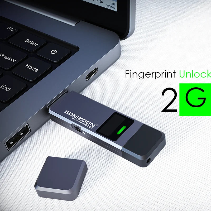 New 2.0 Fingerprint Encryption Solid State USB Flash Drive1TB/512GB/256GB Protection Data Privacy  Usb флешка  Pendrive